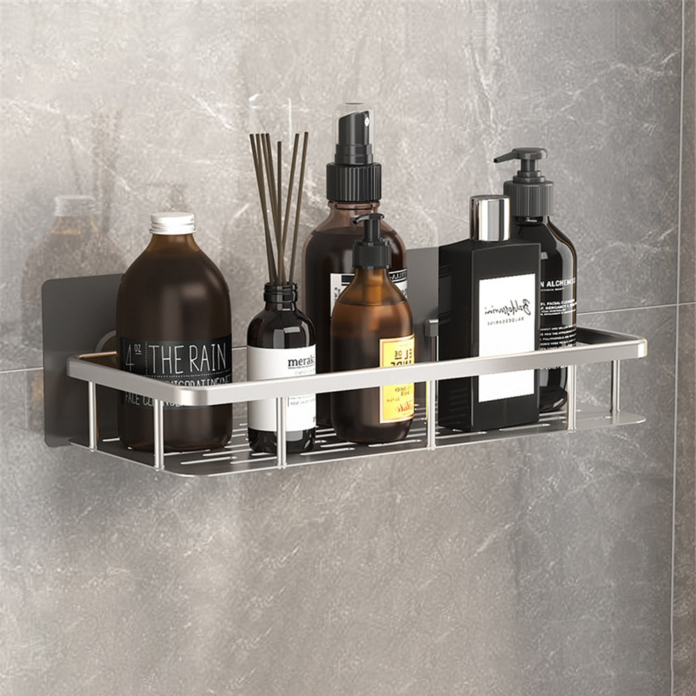 Bathroom Shelves No-drill Corner Shelf Shower Storage Rack Holder Toilet Organizer Bathroom Accessories полка для ванной