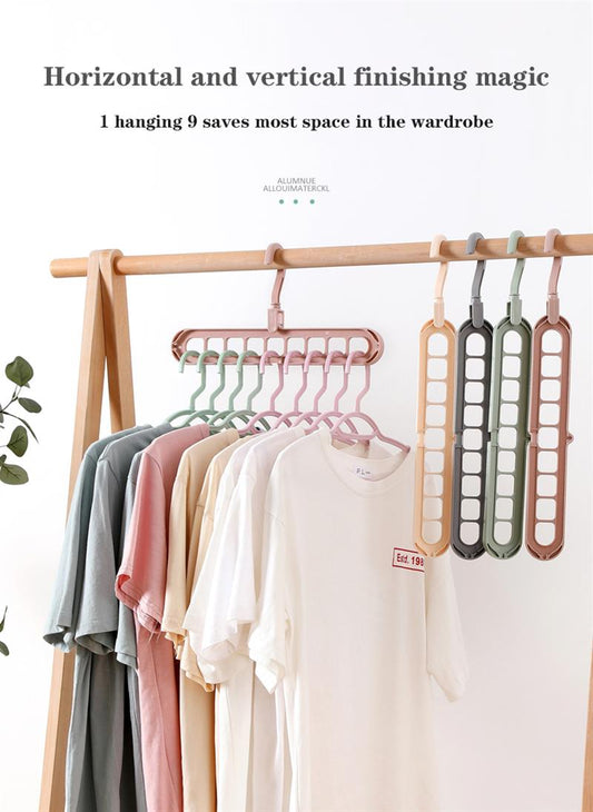 Magic Multi-Port Support Hangers For Clothes Drying Rack Multifunction Plastic Clothes Rack Drying Hanger Storage Hangers