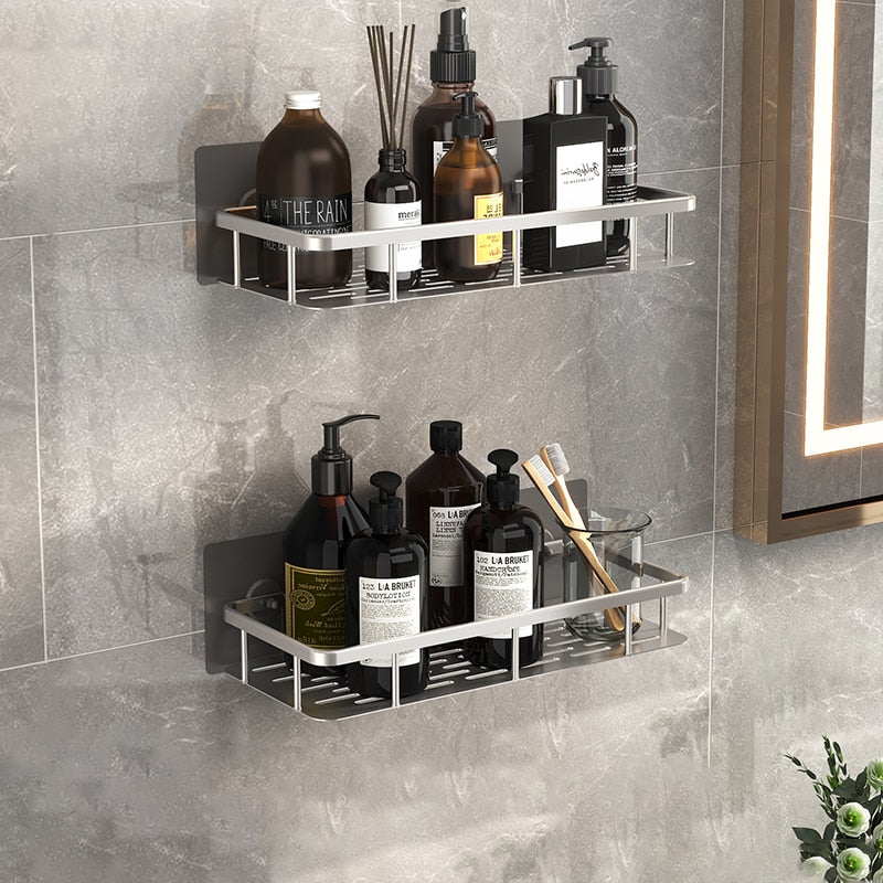 Bathroom Shelves No-drill Corner Shelf Shower Storage Rack Holder Toilet Organizer Bathroom Accessories полка для ванной